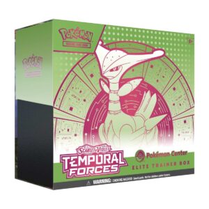 pokémon tcg: scarlet & violet temporal forces pokémon center elite trainer box (iron leaves)