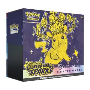 pokémon tcg: scarlet & violet surging sparks pokémon center elite trainer box