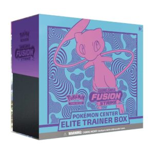 pokémon tcg: sword & shield fusion strike pokémon center elite trainer box